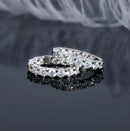 Brinco Silver Moissanita - wonder store